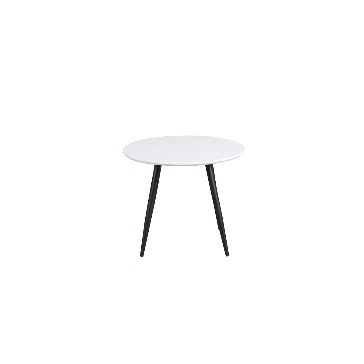 Nest living Bruno ronde kindertafel wit – met zwarte poten - Ø 60 cm