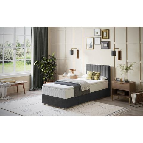 INOSIGN Boxspring Thor met bedbodem, incl. matras, topverkoper Topmatras en sierkussen, in verschillende hardheden beschikbaar