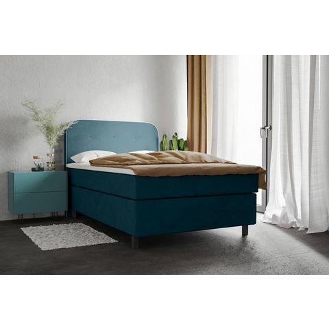 Places of Style Boxspring Marausa met pocketveringsmatras, met decoratieve opstaande naad