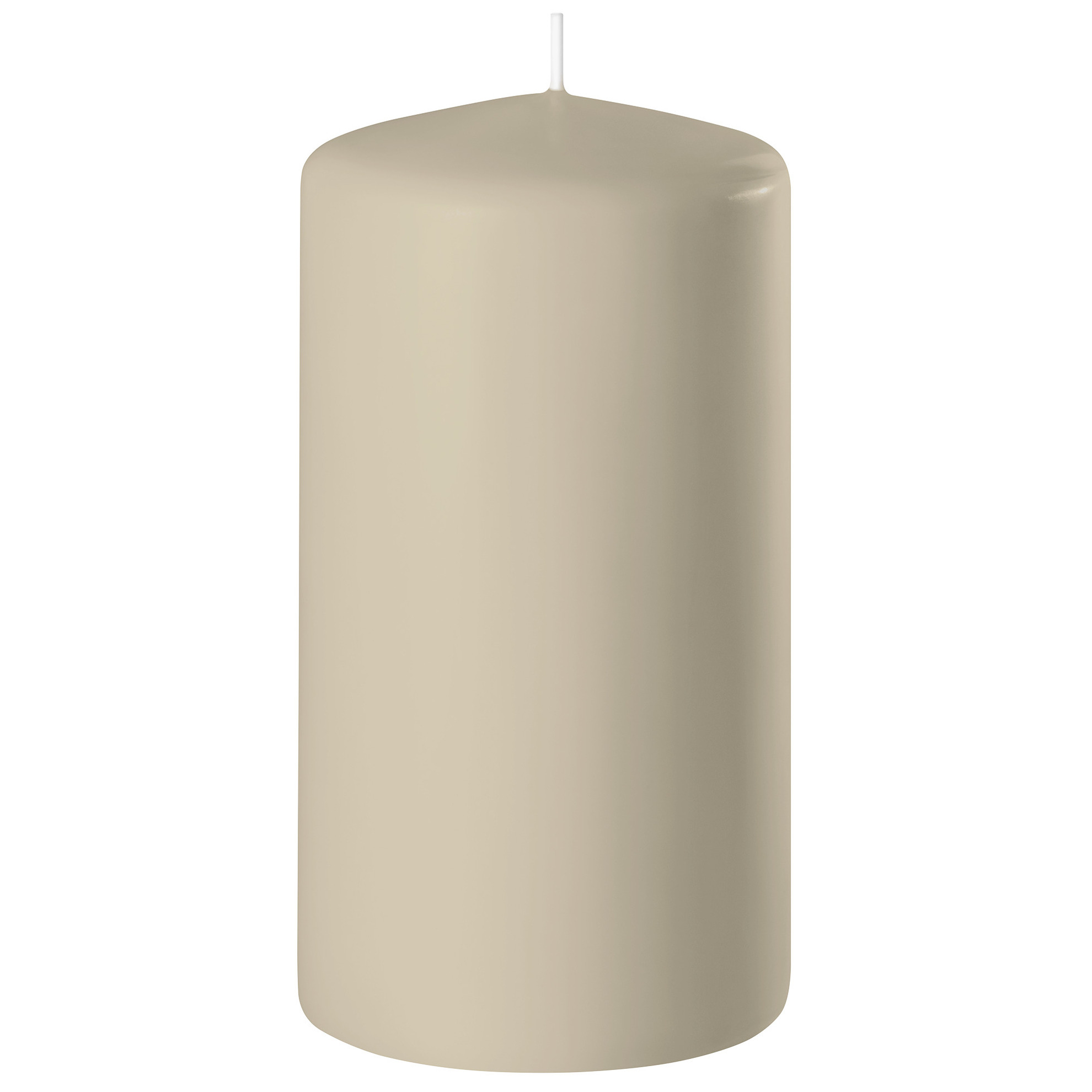 Enlightening Candles Cilinder/stompkaars - beige - D6 x H15 cm - branduur -