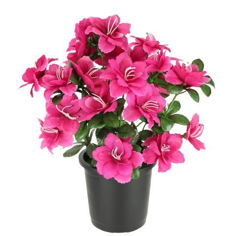 I.GE.A. Kunstbloem azalea in pot