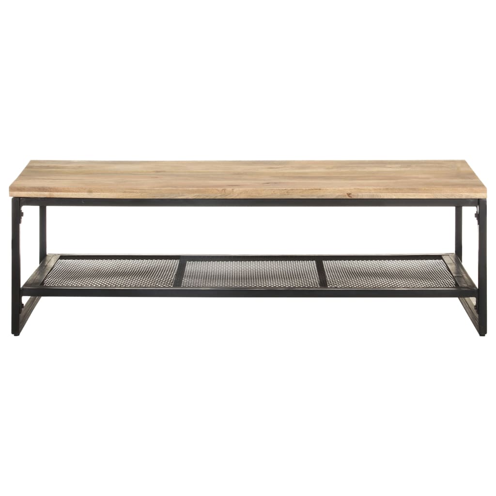 vidaXL Salontafel 110x60x35 cm massief mangohout