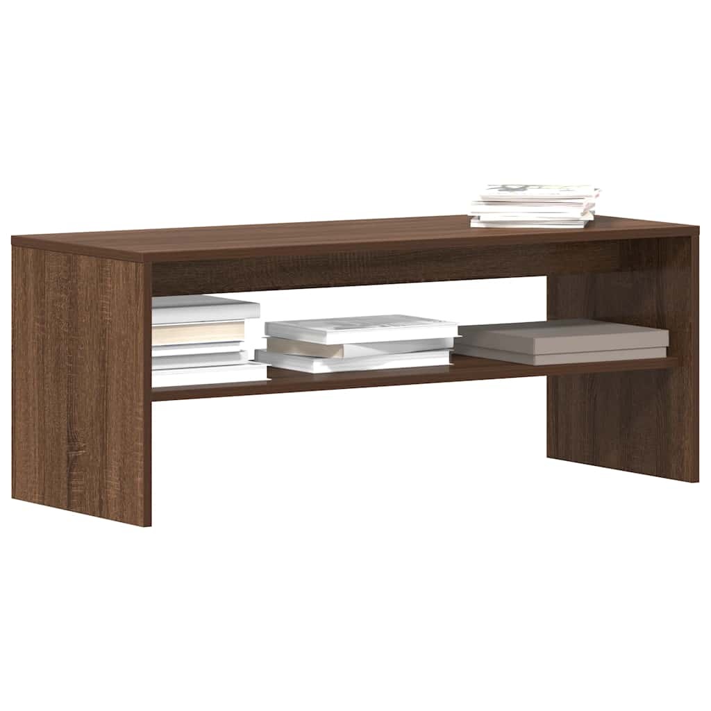 VidaXL Tv-meubel 100x40x40 cm bewerkt hout bruin eikenkleur