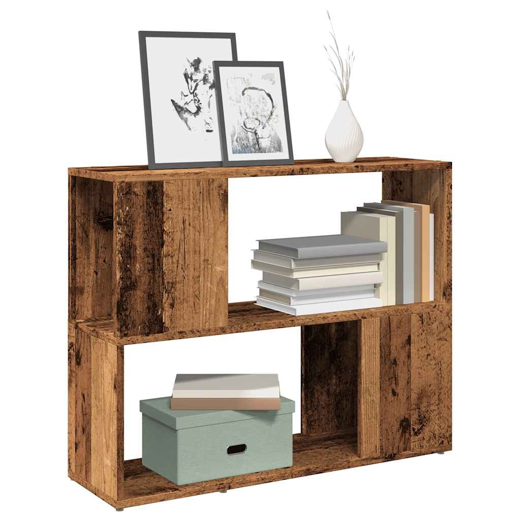 VidaXL Boekenkast/kamerscherm 80x24x63 cm oud houtkleurig