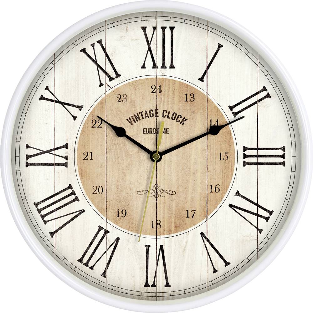 EUROTIME 81748-07 Wandklok Kwarts 30.5 cm Wit