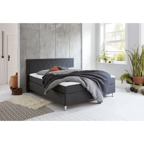 ATLANTIC home collection Boxspring Helena Pocketveringsmatras en topmatras, naar keuze met bedkist