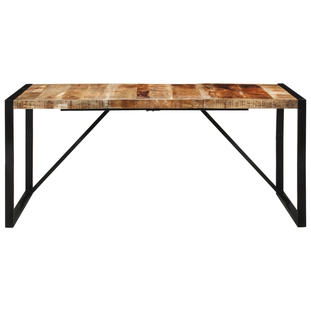 vidaXL Eettafel 175x90x76 cm massief ruw mangohout