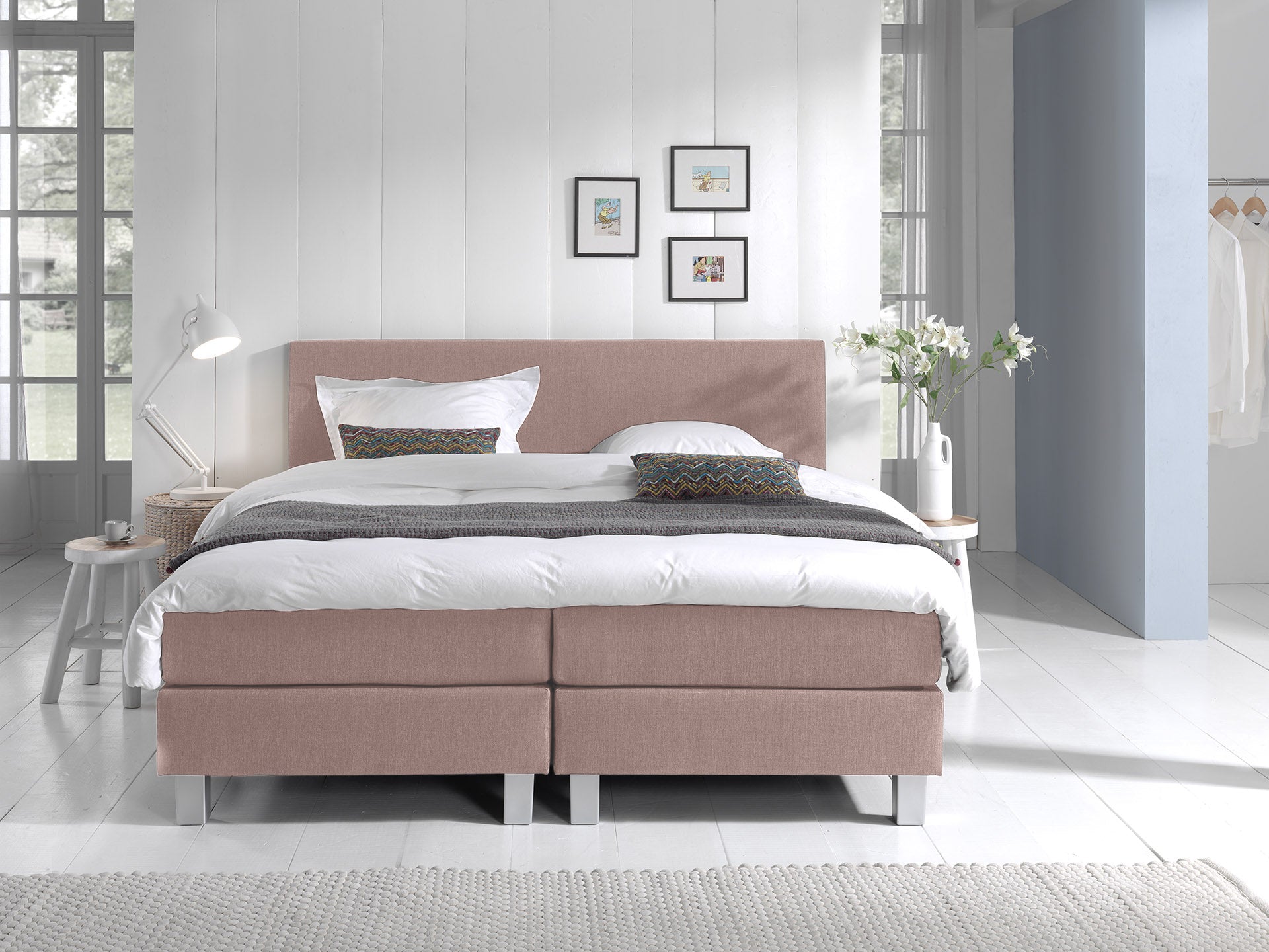 Dreamhouse - Falco Comfort Boxspring - Roze - 80 x 210 / zonder montage