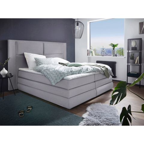 COLLECTION AB Boxspring Copenhagen inclusief bedkist, topmatras, naar keuze met ledverlichting