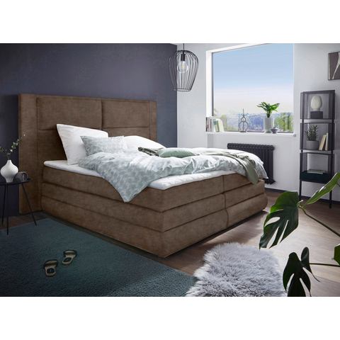 COLLECTION AB Boxspring Copenhagen inclusief bedkist, topmatras, naar keuze met ledverlichting