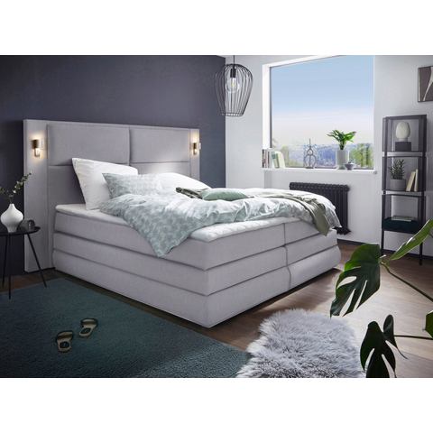 COLLECTION AB Boxspring Copenhagen inclusief bedkist, topmatras, naar keuze met ledverlichting