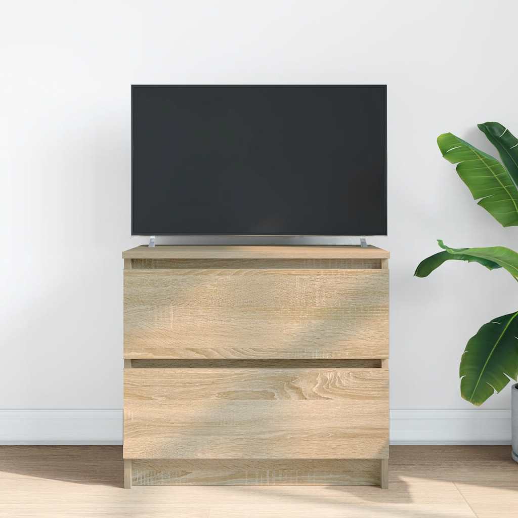 vidaXL Tv-meubel 60x35x54 cm bewerkt hout sonoma eikenkleurig