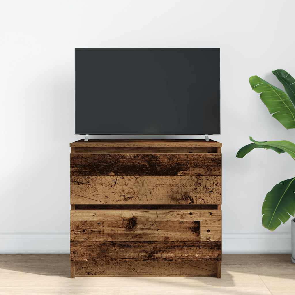 vidaXL Tv-meubel 60x35x54 cm bewerkt hout oud houtkleurig