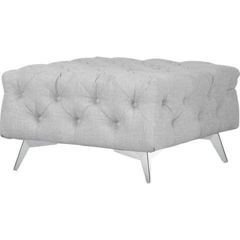 Leonique Hocker Glynis luxueuze capitonnage, moderne chesterfield look, kleur van de poten ter keuze