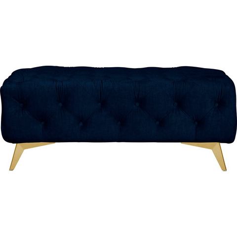 Leonique Hocker Glynis luxueuze capitonnage, moderne chesterfield look, kleur van de poten ter keuze