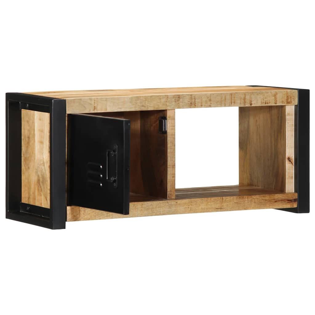 vidaXL Tv-meubel 80x30x35 cm massief ruw mangohout