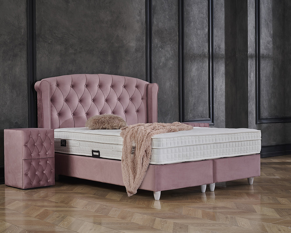 Dreamhouse - Aurora Boxspring met opbergruimte - Roze - 140 x 200 / zonder montage