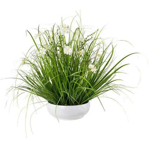 Creativ green Kunstgras Grasmix met cosmea (1 stuk)