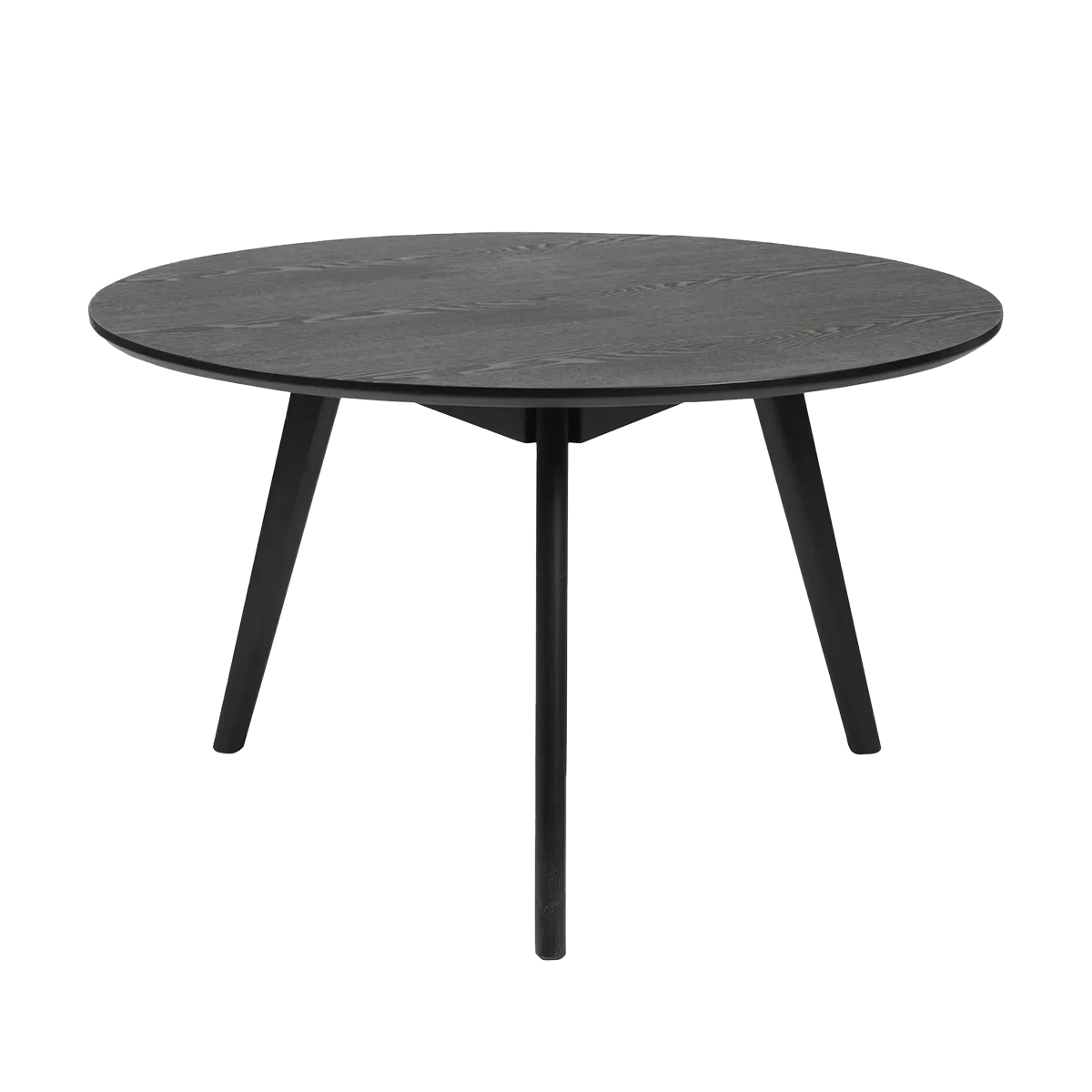 Rowico Home Yumi ronde houten salontafel zwart  - Ø90 cm