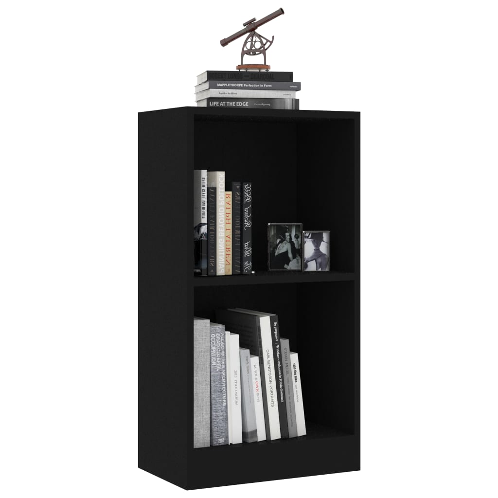 vidaXL Boekenkast 40x24x75 cm bewerkt hout zwart