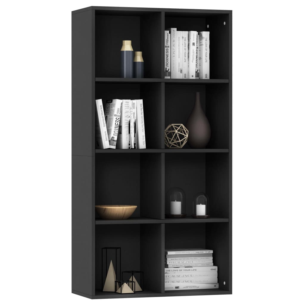 vidaXL Boekenkast/dressoir 66x30x130 cm bewerkt hout grijs