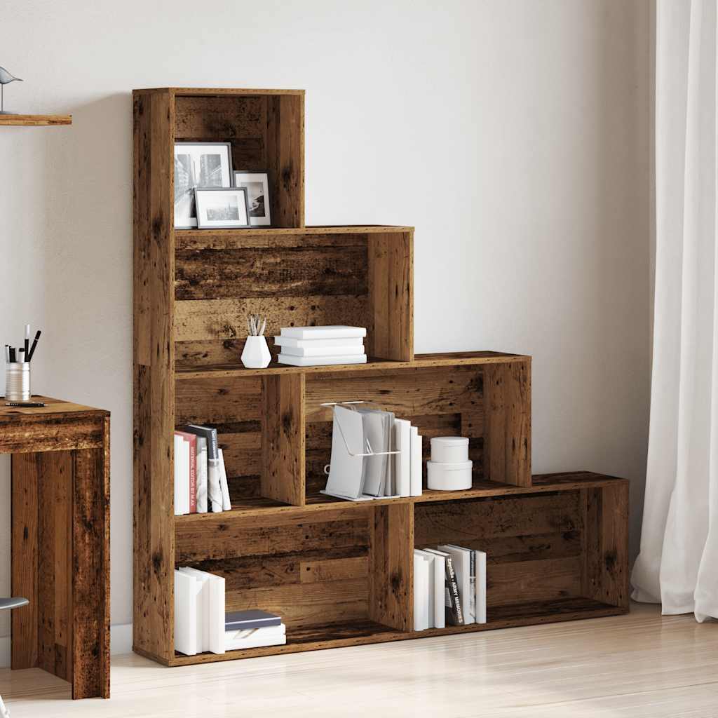 vidaXL Boekenkast 157x24x160 cm bewerkt hout oud houtkleurig