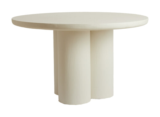 Light & Living Ronde Eettafel Mizuho 130cm - Crème