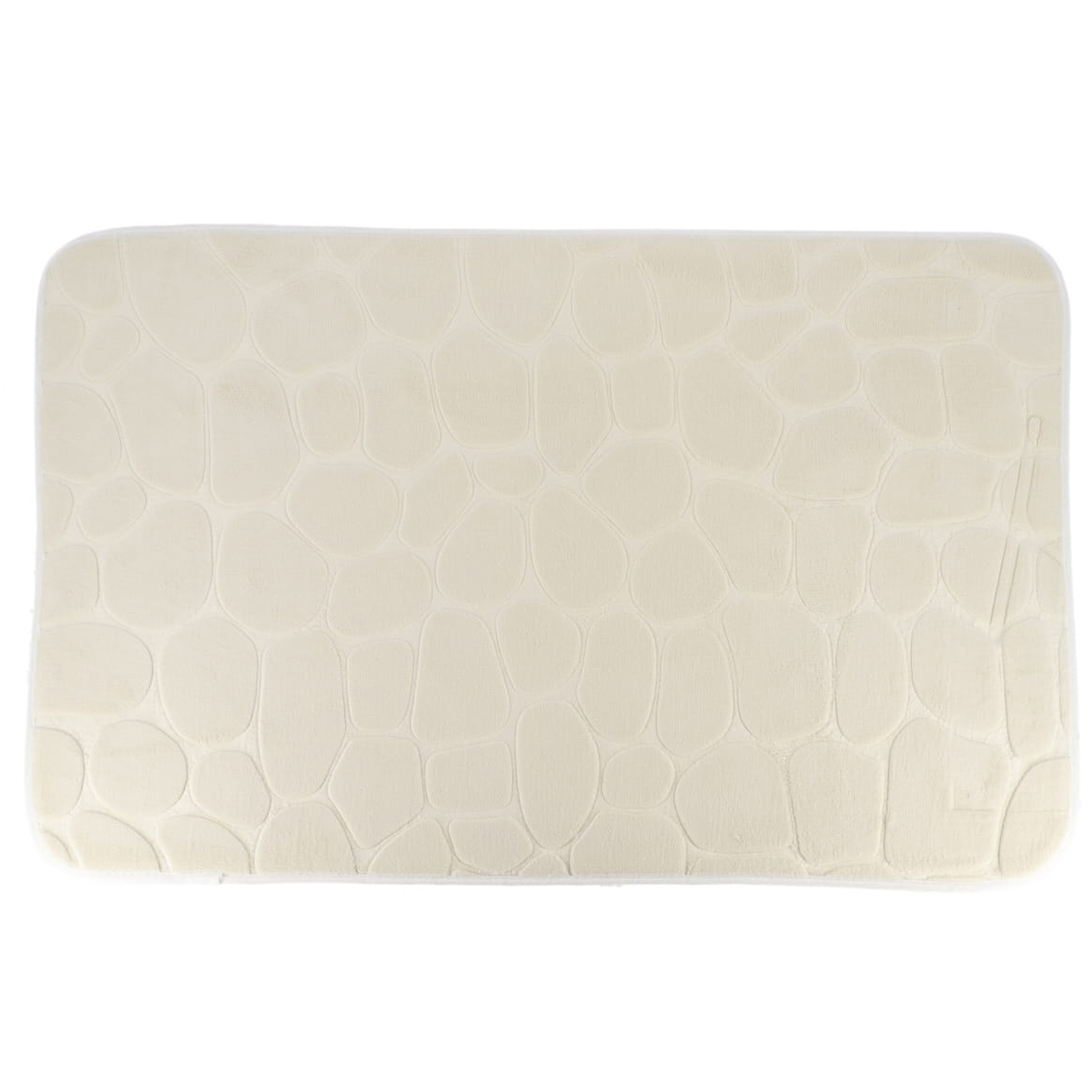 Tendance Badmat mat Pebble - Memory Foam - creme wit - 50 x 80 cm -