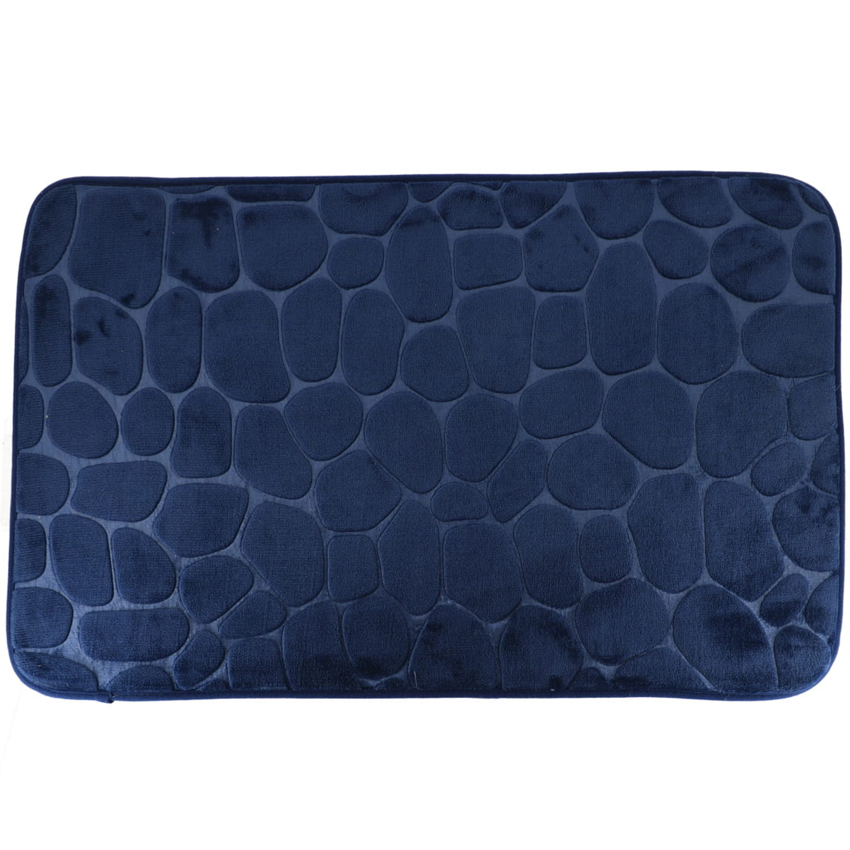 Tendance Badmat mat Pebble - Memory Foam - donkerblauw - 50 x 80 cm -