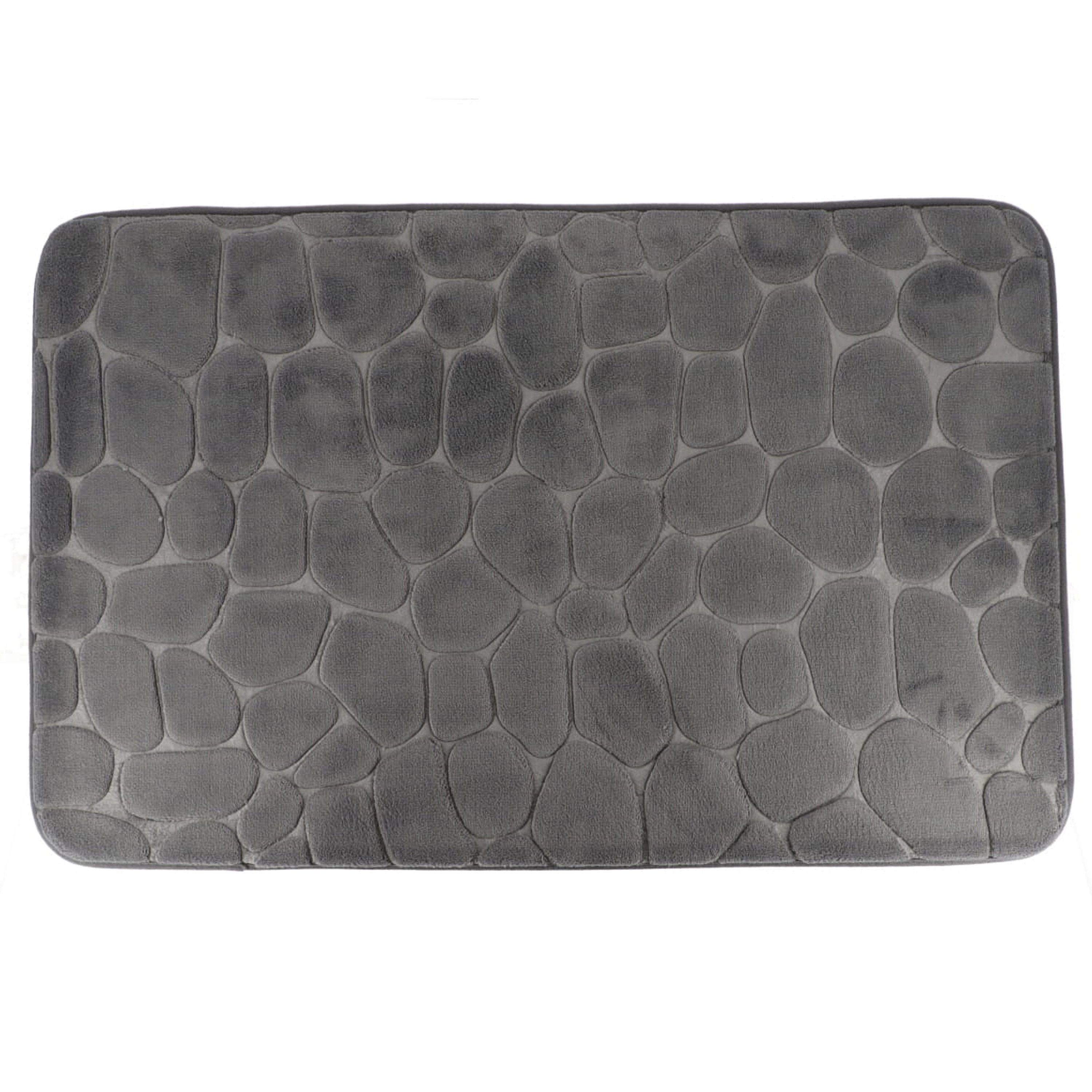 Tendance Badmat mat Pebble - Memory Foam - donkergrijs - 50 x 80 cm -