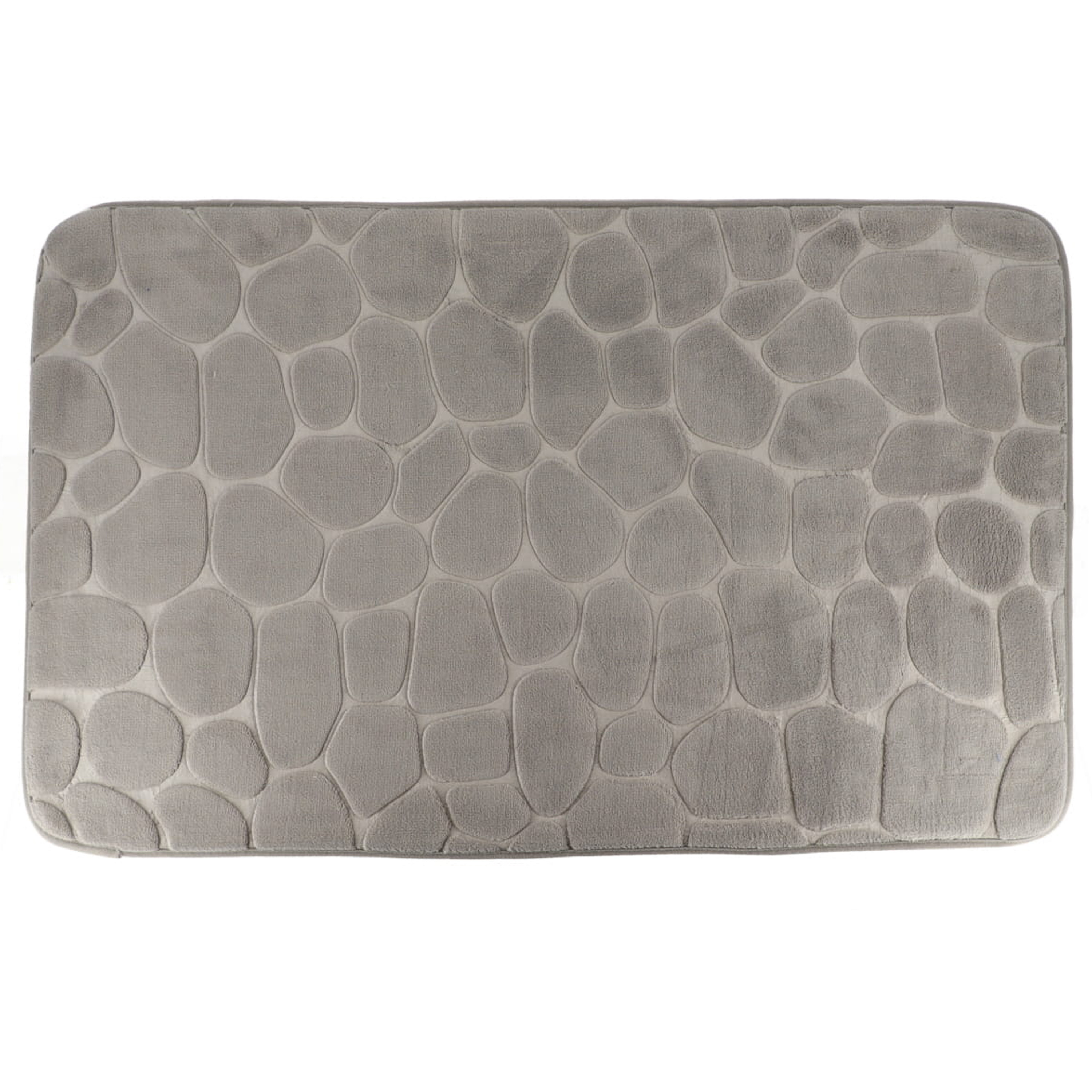 Tendance Badmat mat Pebble - Memory Foam - lichtgrijs - 50 x 80 cm -