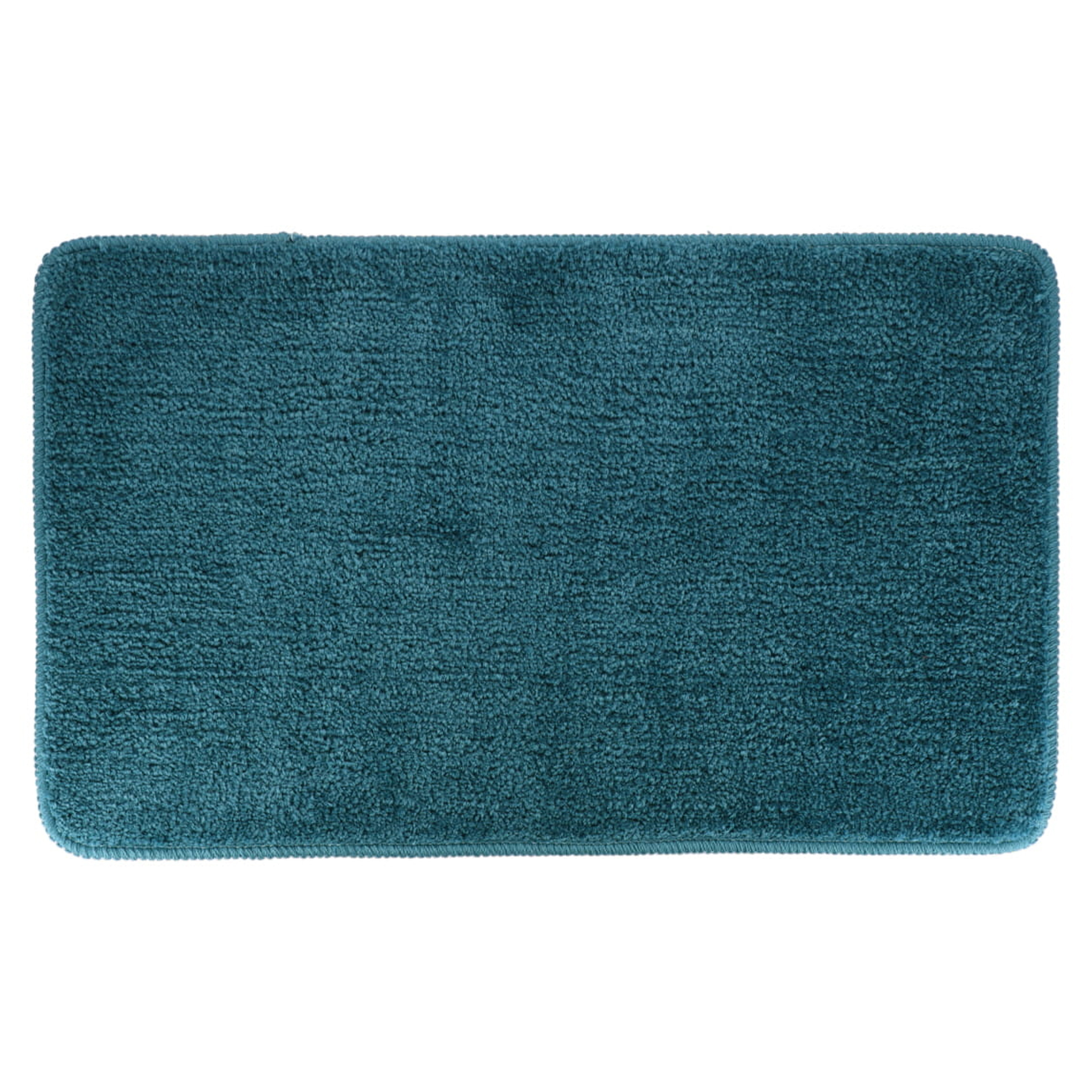 Tendance Badmat Aquarius - microfiber - hoogpolig - zeeblauw - 45 x 75 -