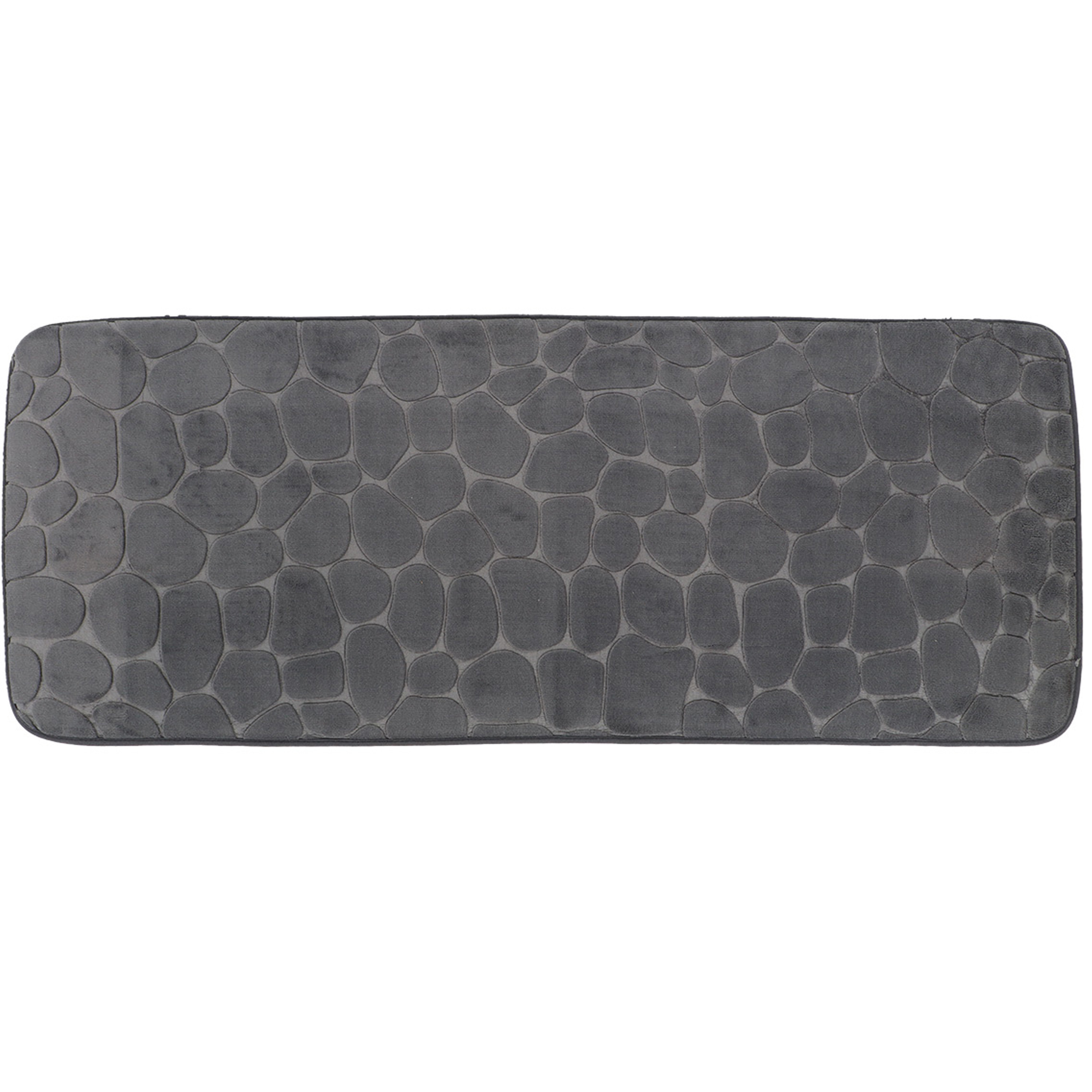 Tendance Badmat Pebble - Memory Foam - extra lang - donkergrijs -