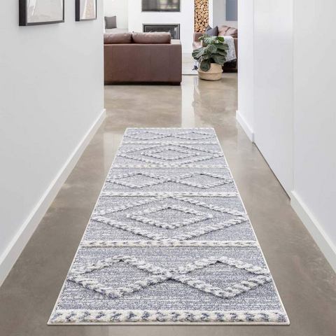 Carpet City Hoogpolige loper Focus Boho-vloerkleed, bijzonder zacht, 3D-effect