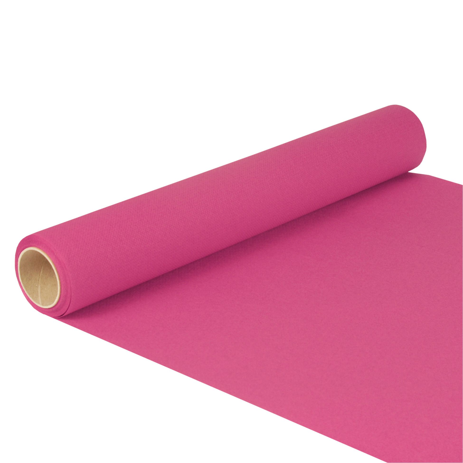 Merkloos Tafelloper - fuchsia roze - 500 x cm - papier - tafelkleed loper - tafelversiering -