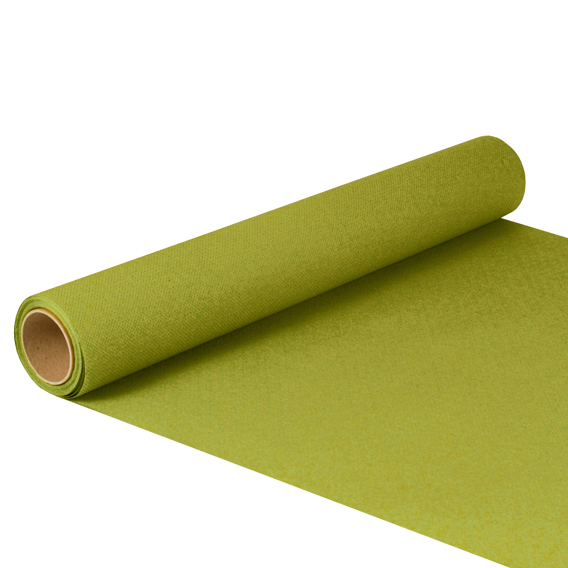 Merkloos Tafelloper - groen - 500 x cm - papier - tafelkleed loper - tafelversiering -