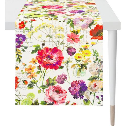 APELT Tafelloper 6850 SUMMERTIME, Zomer-decoratie, Zomer met zomerbloemen, digitale print, bloemenmotief (1 stuk)