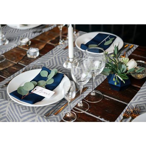 Adam Set placemats Tafelset Easy Diamond Made in Germany, voor 4 personen (9 stuks)