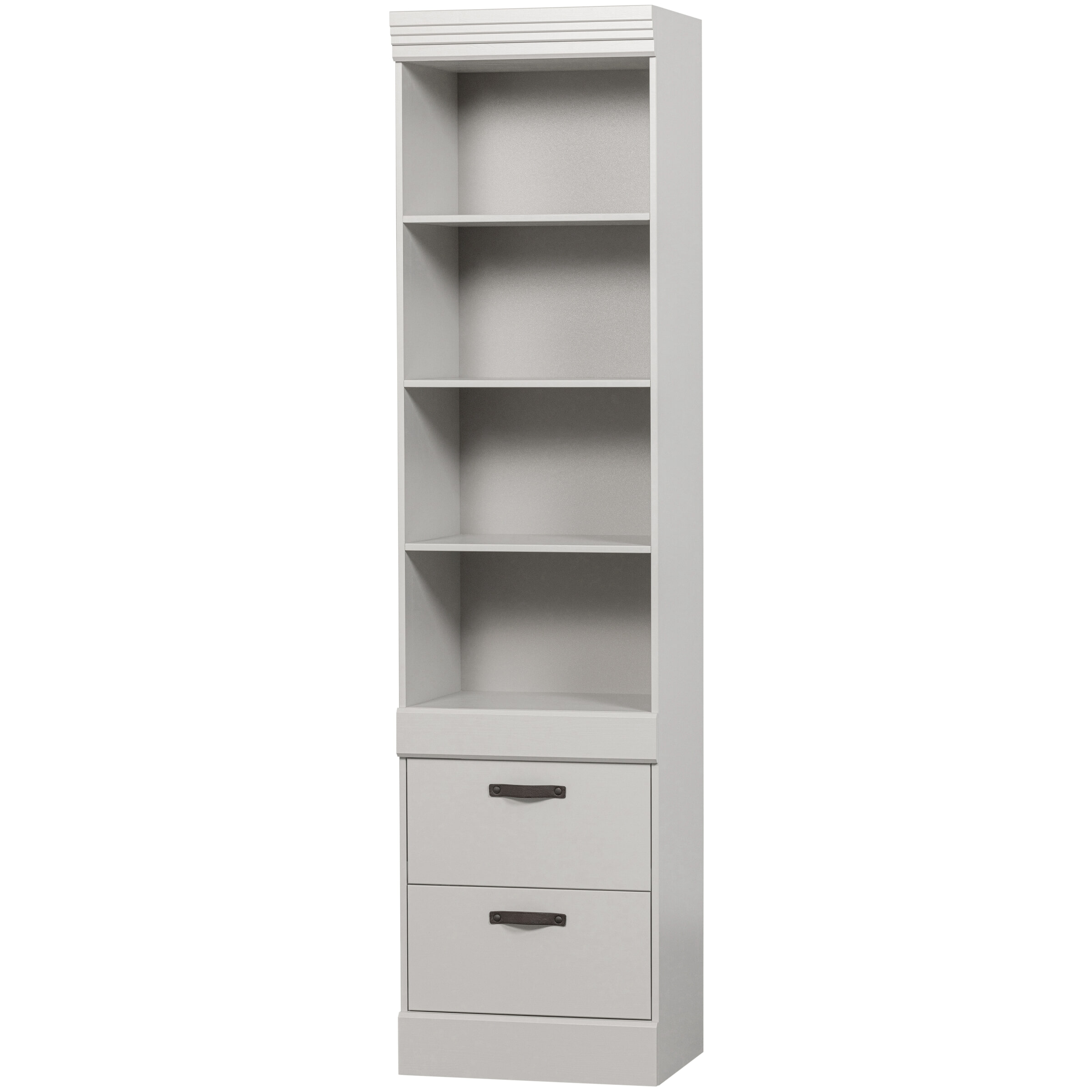 WOOOD Boekenkast Bold Grenen, 215 x 54cm - Sneeuwwit