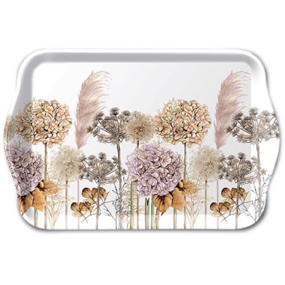 Ambiente Dienblad Melamine 13x21cm Dried Flowers