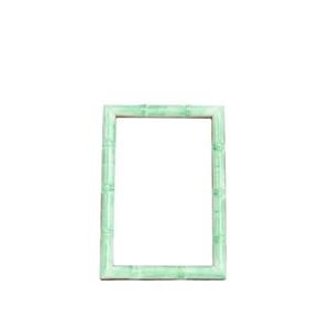 Sissy-Boy Lichtgroen resin fotolijstje met bamboe rand