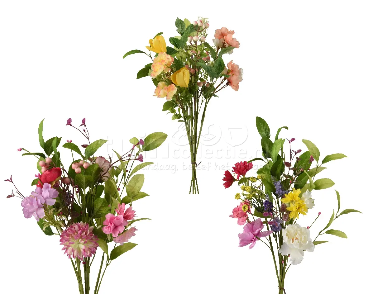Decoris Kunstbloemen Zomerboeket H70cm