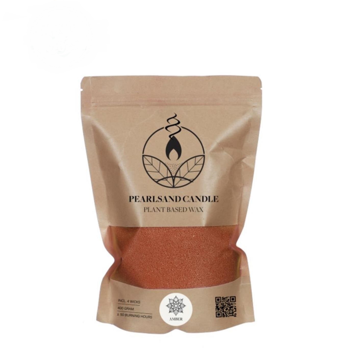 Ideas 4 seasons Kaarsenzand Pearlsand Candle Amber 400 Gram