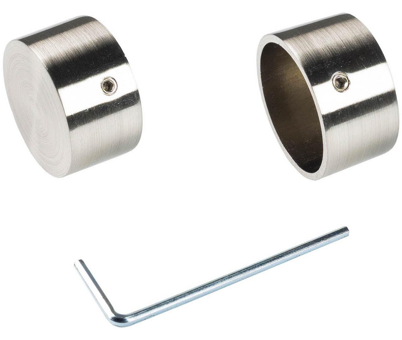 Liedeco Eindstuk voor gordijnroede voor gordijnroede ø 28 mm (set, 2 stuks)