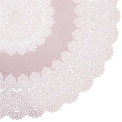 Unique Living tafelkleed/tafellaken - buiten/binnen - oud roze - Dia cm - rond -