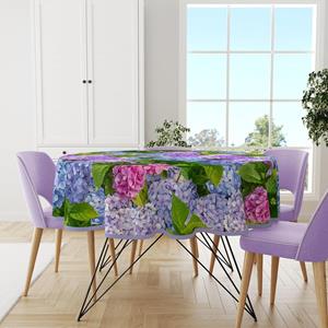 Wicotex Vrolijk Jou Landelijke Keukentafel Op Met Boeren Hortensia's. Dit PVC