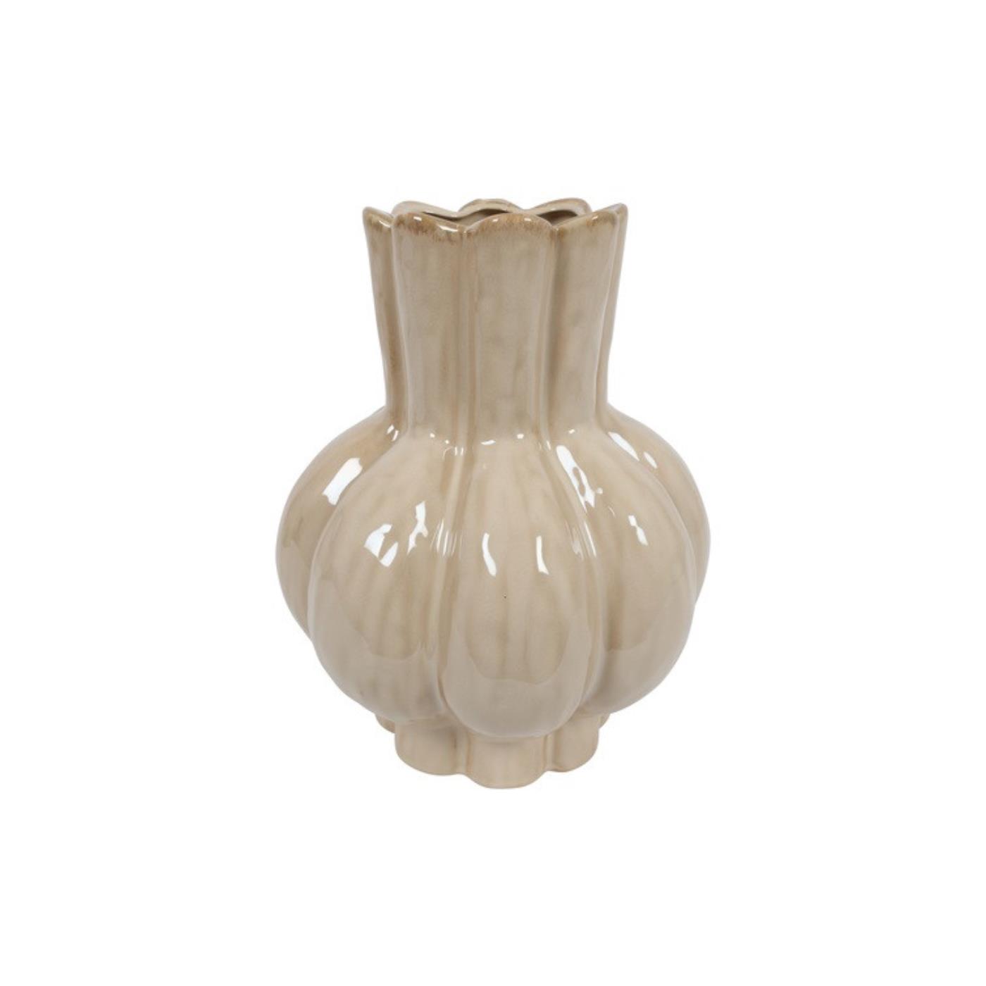 Countryfield Vaas Elro L Ø25xH33cm Beige