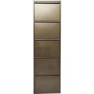 Kare Design Caruso Schoenenkast 5 laden brons