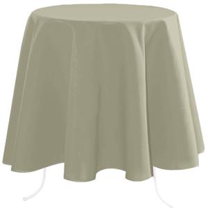 Stof Textiles Tafelkleed - Dia 180 cm - beige - Tafellaken rond -