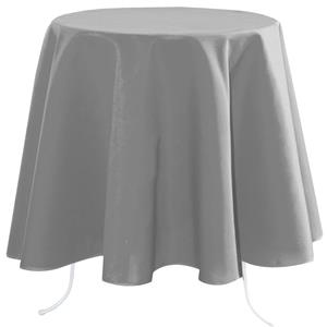 Stof Textiles Tafelkleed - Dia 180 cm - grijs - Tafellaken rond -